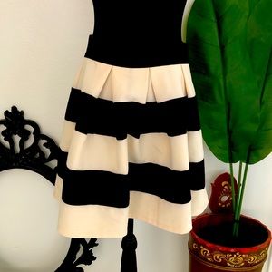 Black & White Striped Skirt